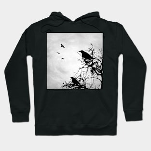 Design 43 crow silhouette Hoodie